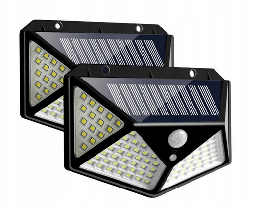 Wasserdichte 100 LED IP65 Solar-Wandleuchte, allseitige Innenhofbeleuchtung  Halterung Licht, Außen-Bewegungssensor-Wandfluter, für Wohnzimmer  Schlafzimmer Garten - Italien, A-Ware - Großhandelsplattform