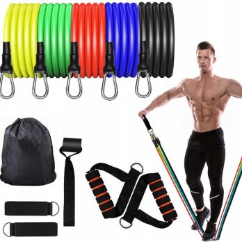 SET OF 5 RESISTANCE RUBBER FOR TRAINING EXERCISES SKU:179-A