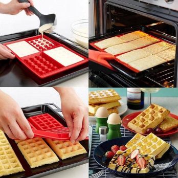 SILICONE FORM FOR BAKING WAFFLES SKU:077