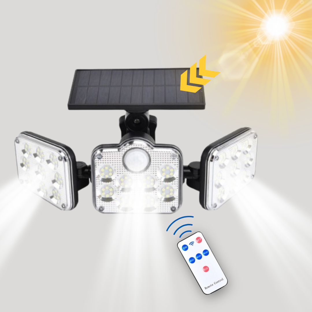 Solar Sensor Light With Remote Control, SKU: 104