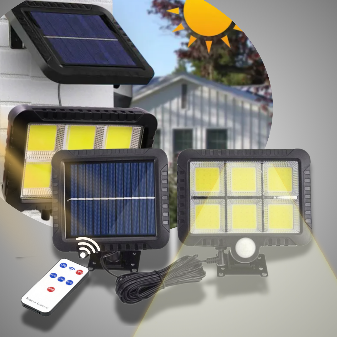 SOLAR LAMP CONTROLLED BY A REMOTE 120 LED SL-F120, SKU: 111