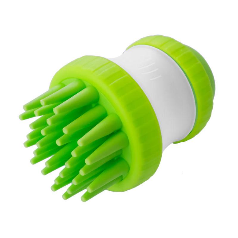 SILICONE DOG BATH BRUSH WITH DISPENSER SKU:145-B –