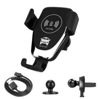 CAR HOLDER WITH BUILT-IN INDUCTIVE CHARGER FAST CHARGE QI SKU:320-B