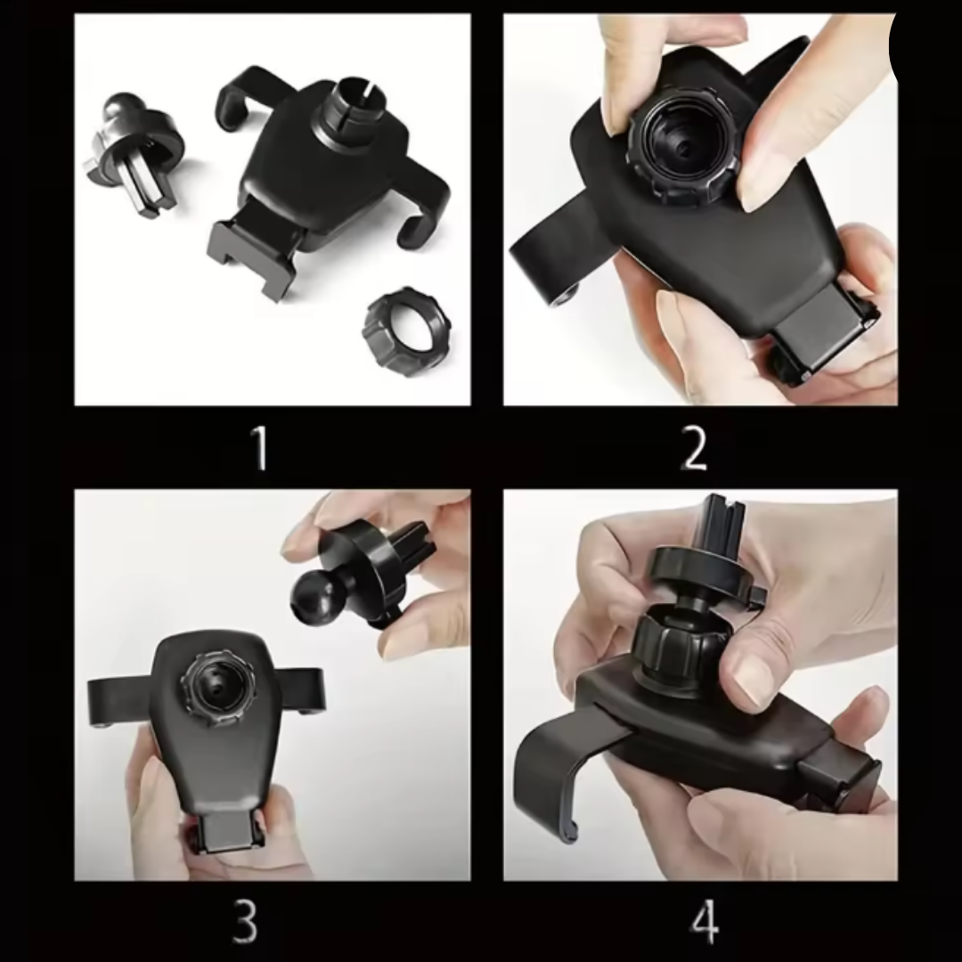 CAR HOLDER WITH BUILT-IN INDUCTIVE CHARGER FAST CHARGE QI SKU:320