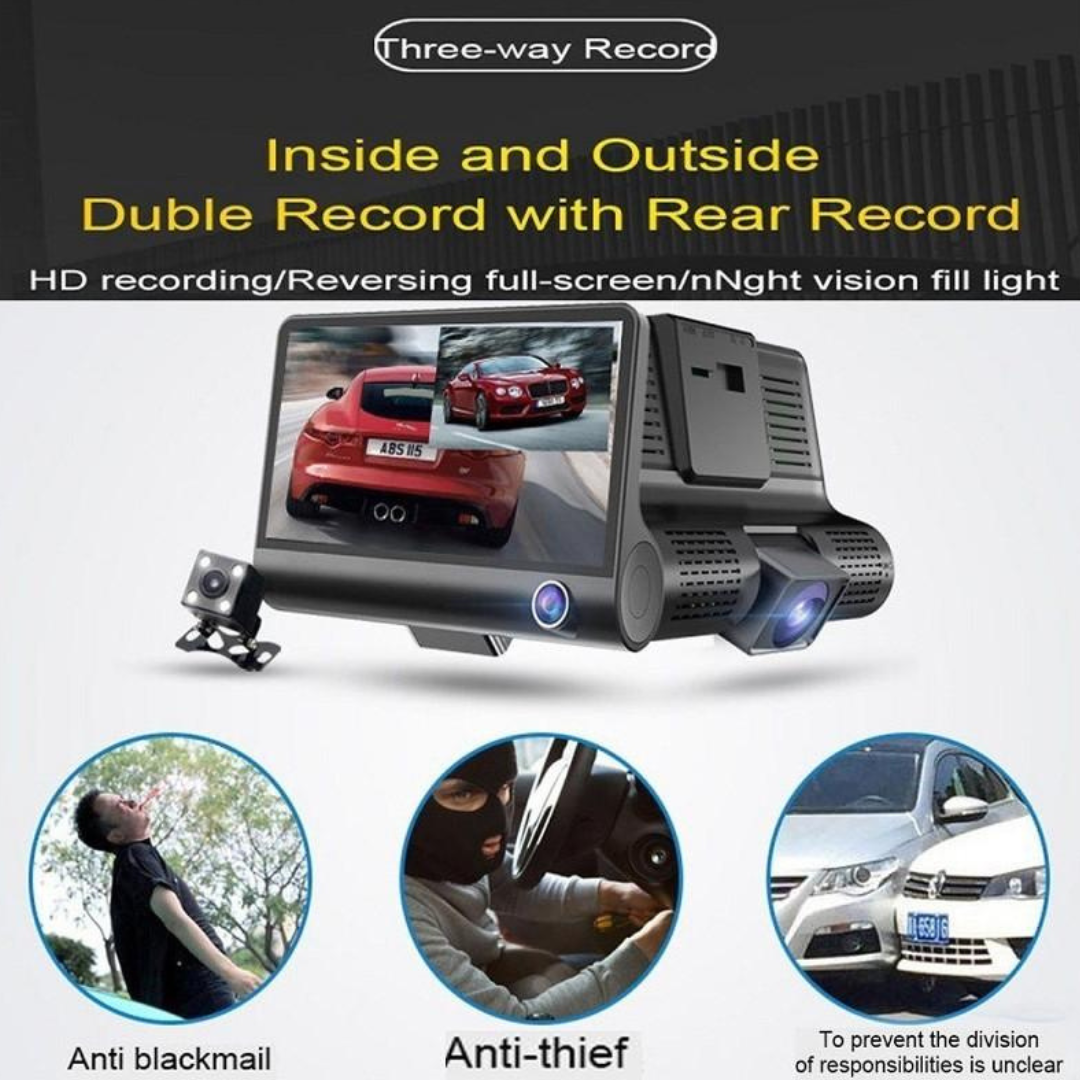 DRIVING RECORDER 3 REVERSING CAMERAS FULLHD SKU: 390