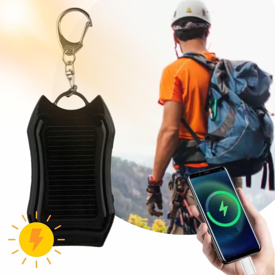 SOLAR POWERBANK KEYCHAIN FLASHLIGHT 1200 MAH SKU: 413