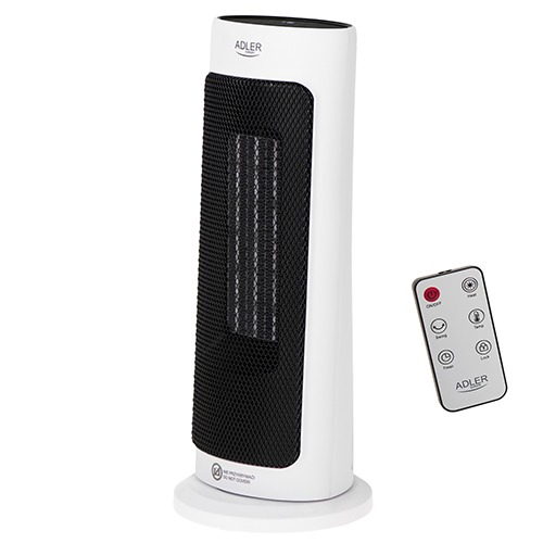 CERAMIC FAN HEATER WITH LED DISPLAY, REMOTE CONTROL AND TIMER FUNCTION, SKU: 2057