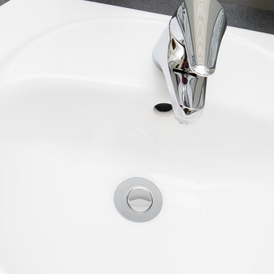 Sink Drain Stopper with Removable Stainless Steel Filter Basket, SKU: 521