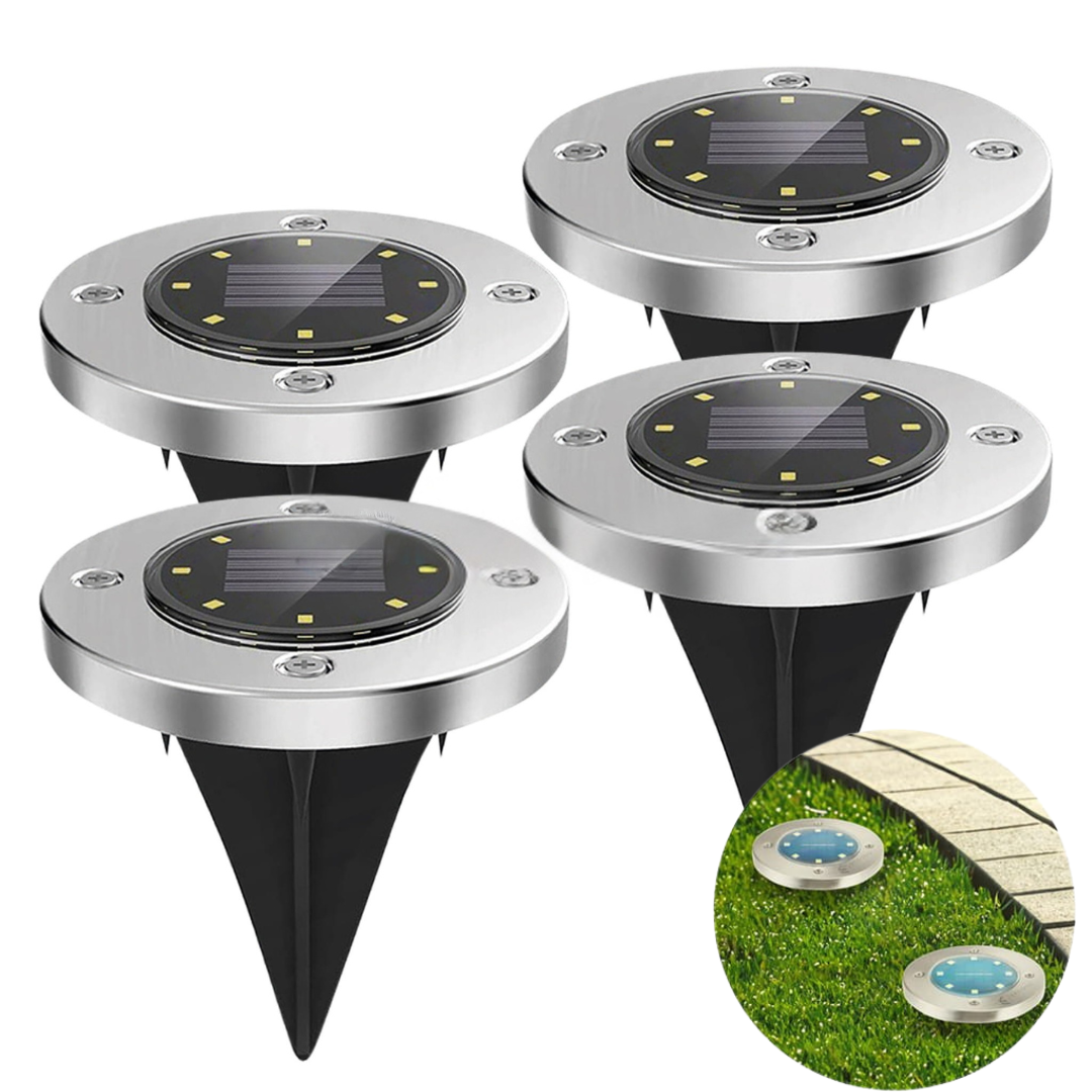 SOLAR GROUND LAMPS DISK LIGHT, SKU: 350