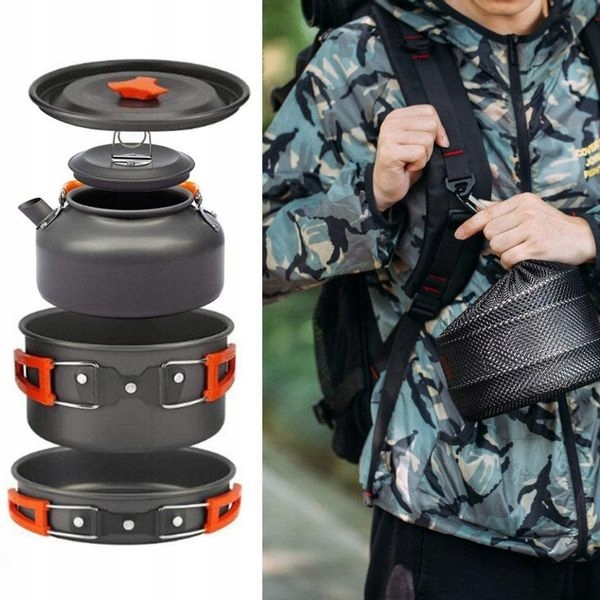 Outdoor camping cookware pot set, SKU: 511