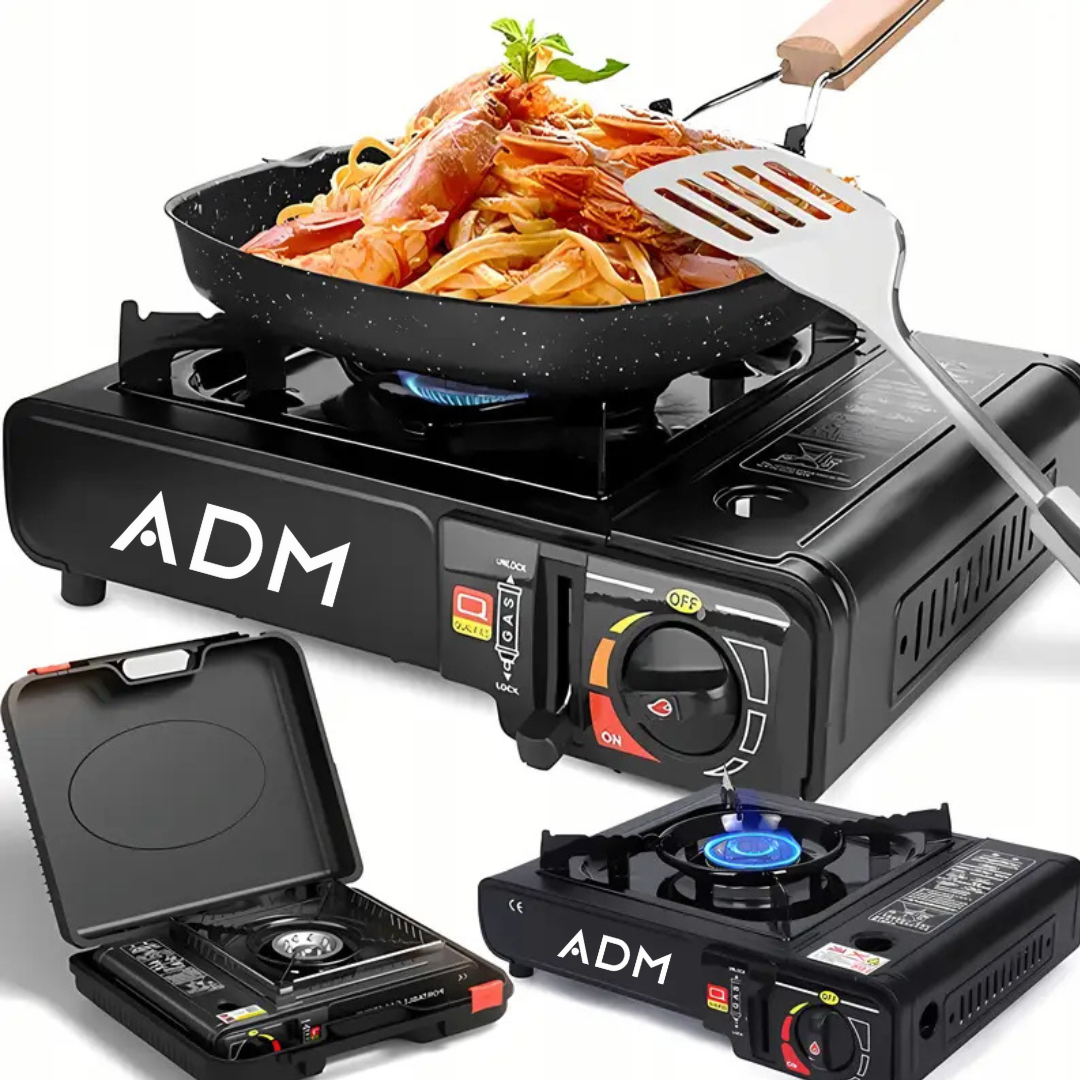 ADM Portable Gas Stove in Black Color, SKU: 457