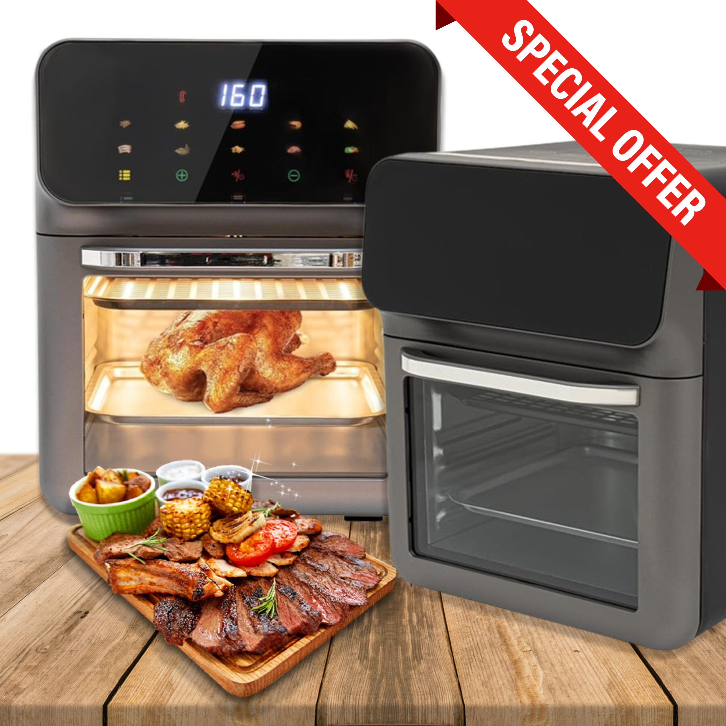 Electric oven with touch screen 1350W, SKU: 2121