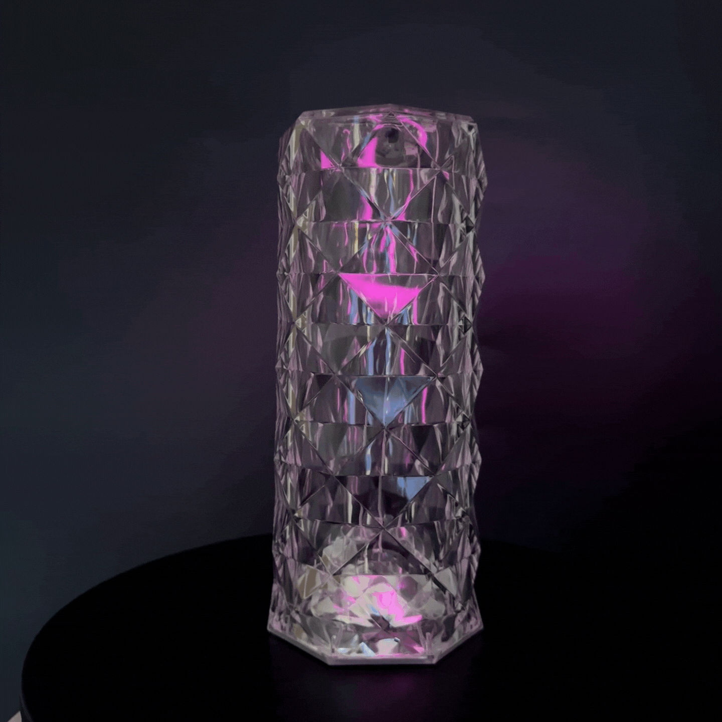 CRYSTAL DIAMOND LAMP ROSE EFFECT USB + REMOTE SKU:451