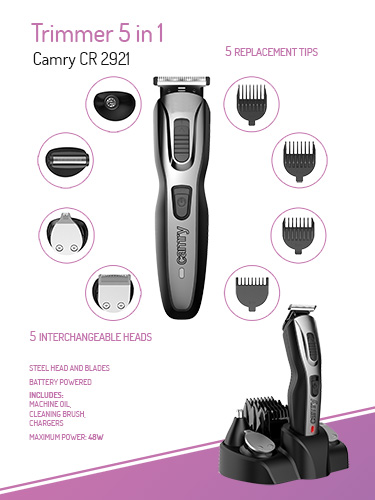 Camry Trimmer 5 in 1 SKU: CR 2921