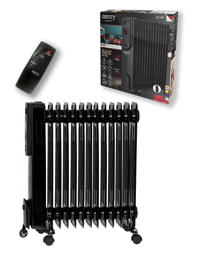 Camry Oil-filled LED radiator with remote control 13 ribs SKU: CR 7814