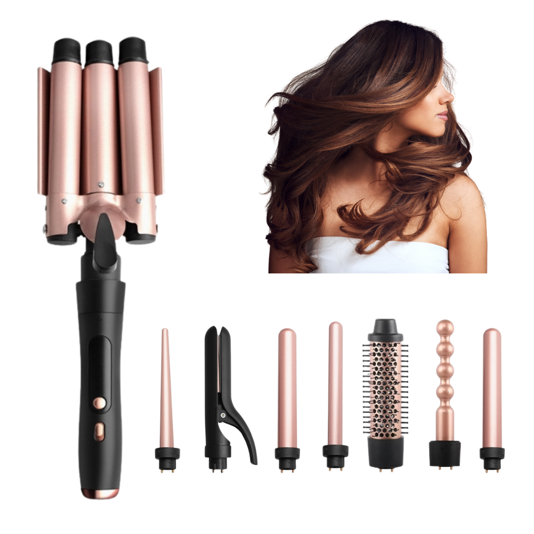 PROFESSIONAL CERAMIC HAIR STYLING KIT 8in1, SKU: 086