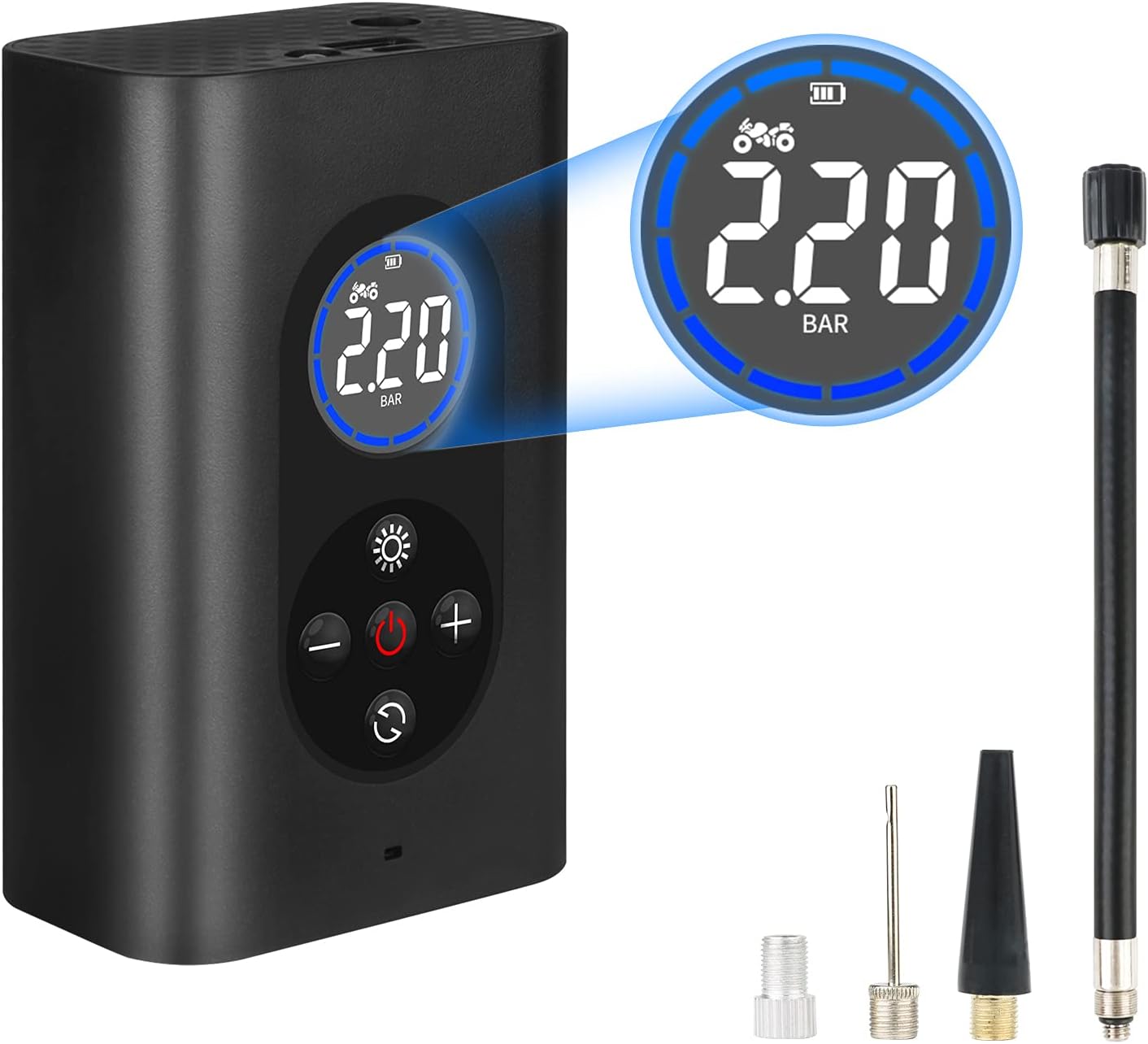 SMART WIRELESS AIR PUMP 150 PSI WITH LED LIGHT, SKU: 6094