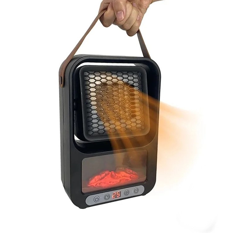 PORTABLE ELECTRIC HEATER WITH LED FIREPLACE DISPLAY, SKU: 6073