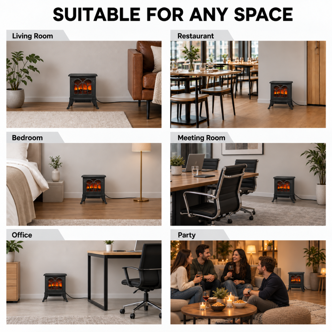 ADM 3D flame fireplace - 2in1 heater&blower, SKU: 2077 - Image 7