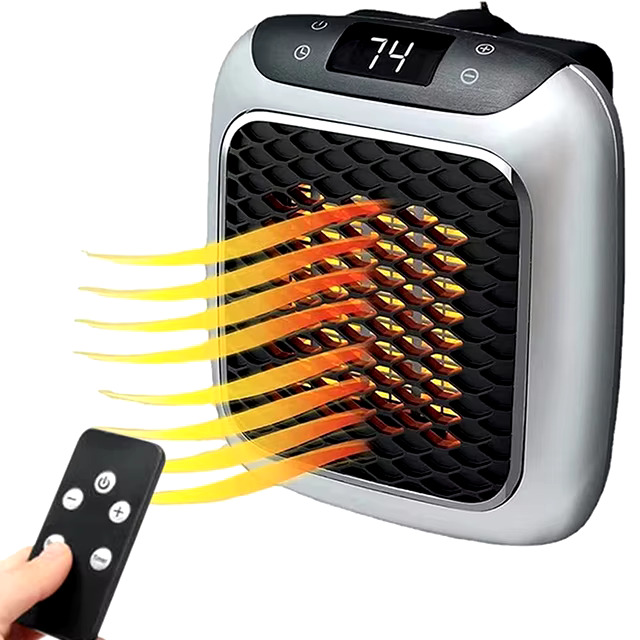 ELECTRIC COMPACT HEATER 800W WITH REMOTE CONTROL, SKU: 6071