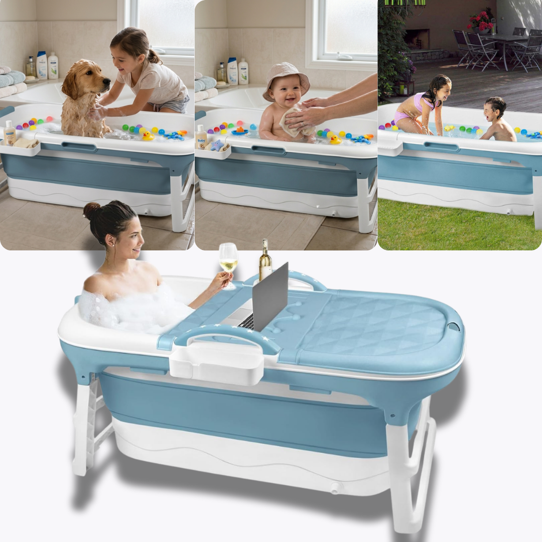 ADM Foldable Bathtub with massage roller, SKU: 530