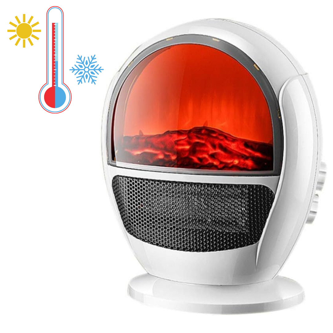 2-in-1 Electric Heater & Cooler with Fireplace effect, SKU: 6074