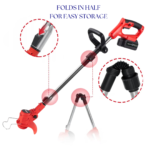 ADM Cordless Foldable Lawn Trimmer + 2 batteries  , SKU: 543