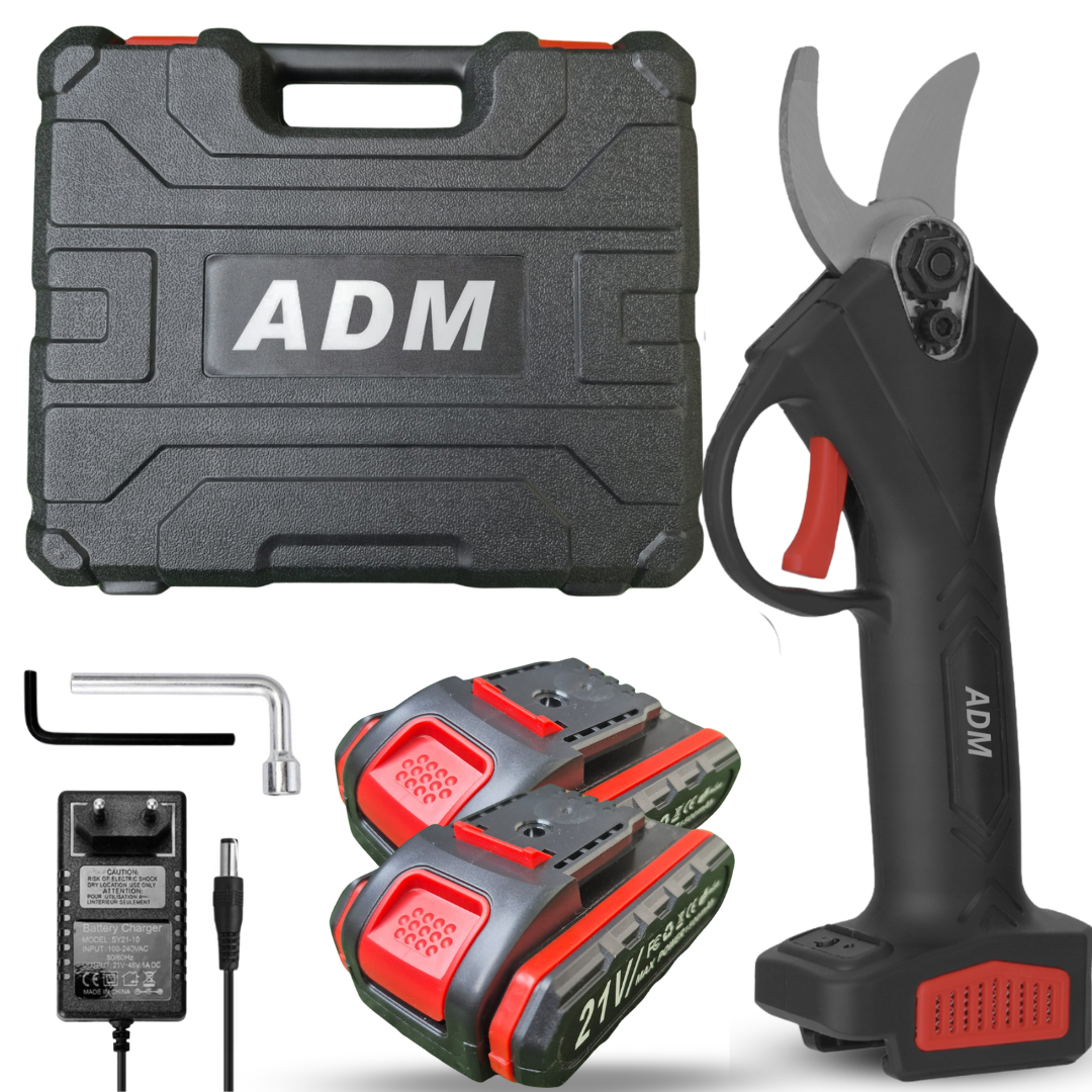 ADM Cordless Electric Pruner with 2 batteries 21V, SKU: 466
