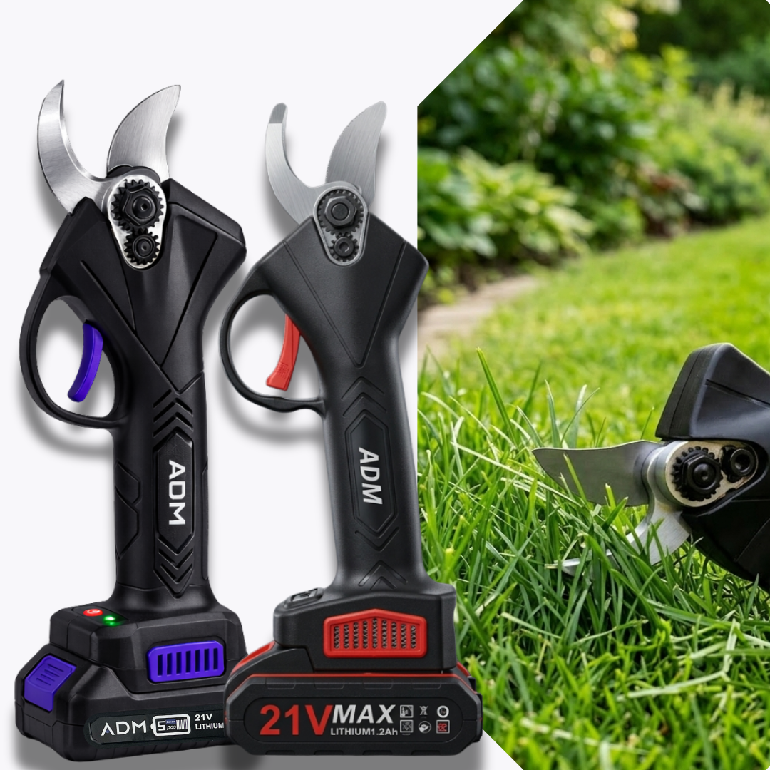 ADM Cordless Electric Pruner with 2 batteries 21V- different colors, SKU: 466