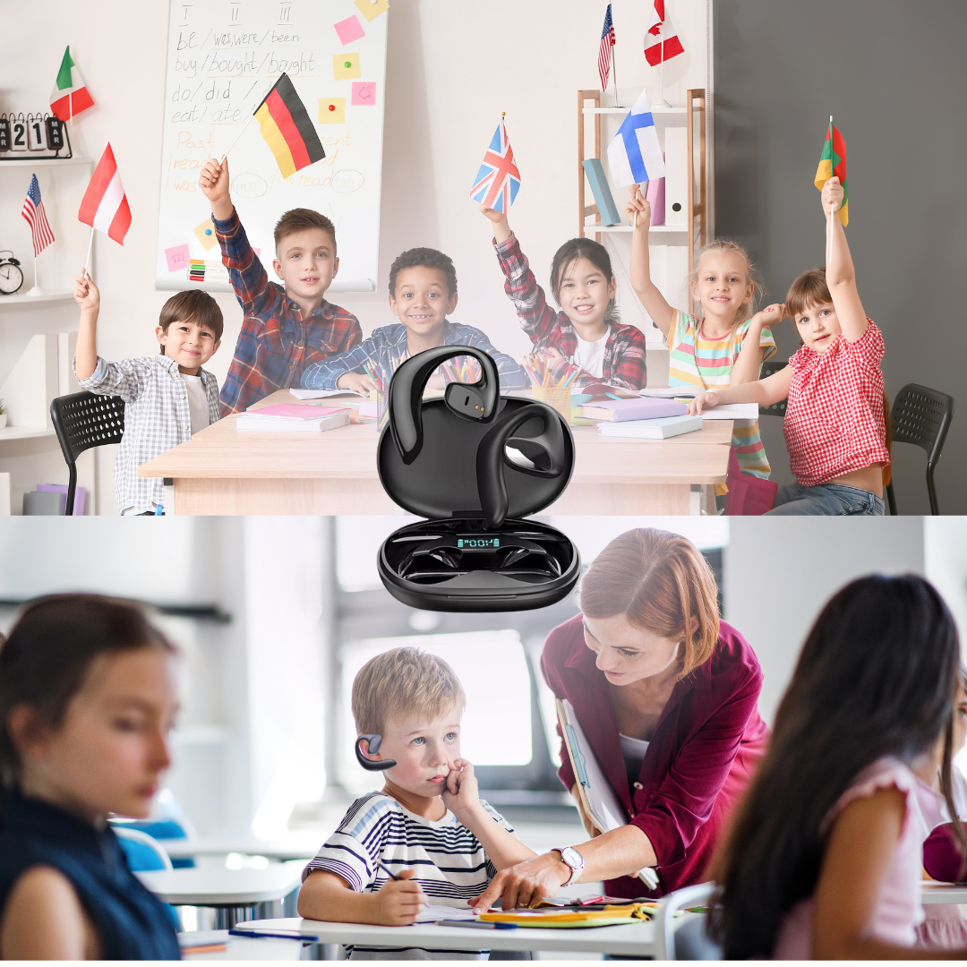 2-in-1 AI Translation Earphones & Wireless Music Earbuds , SKU:7017