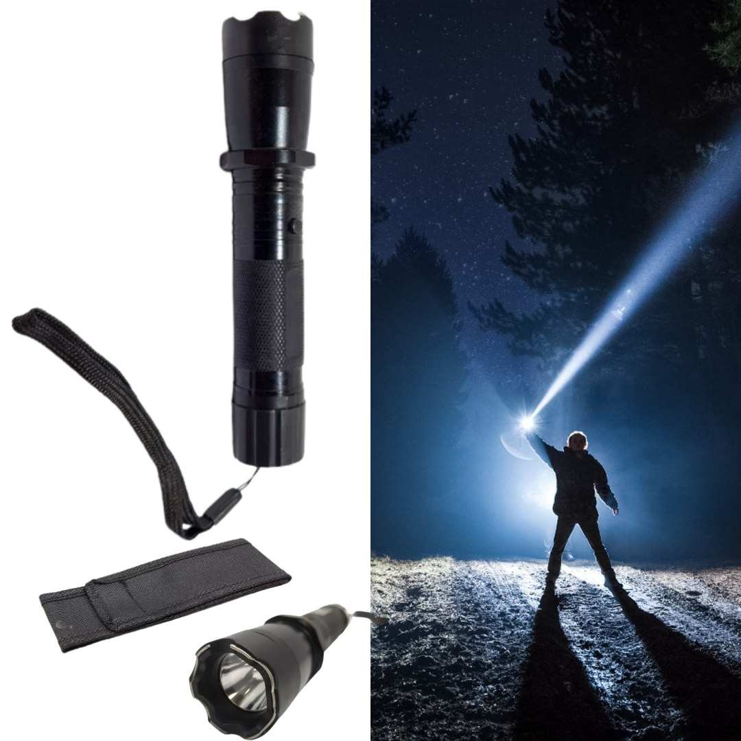 DEFENSIVE FLASHLIGHT WITH STUN GUN 2-IN-1, SKU: 2110