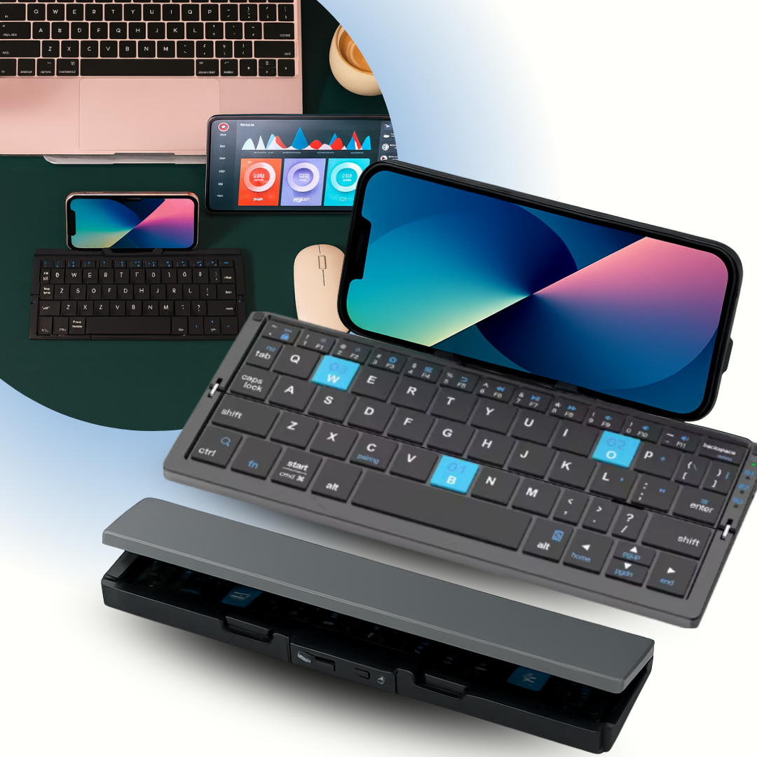 ULTRA-THIN FOLDABLE WIRELESS KEYBOARD, SKU: 531