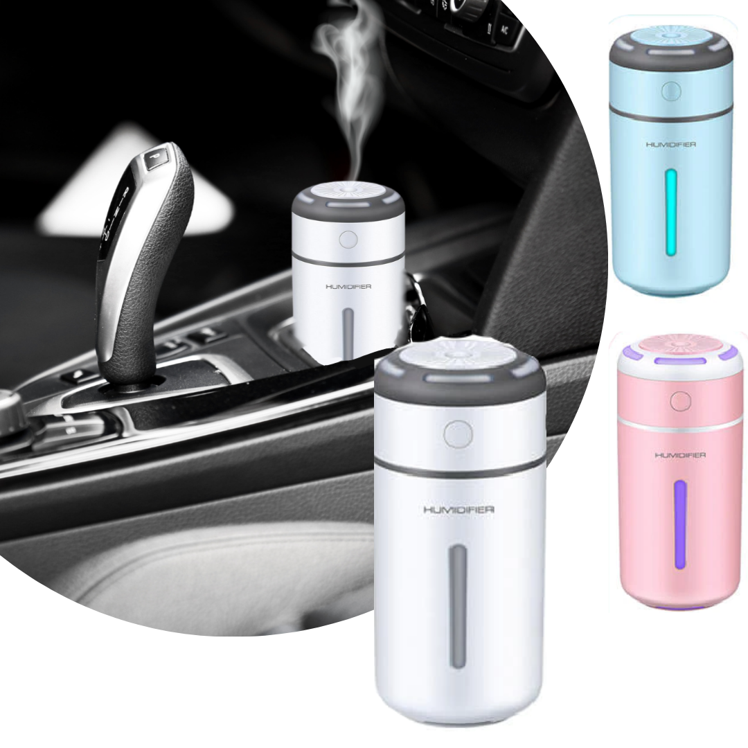 Portable 230ml Car Air Humidifier and LED Purifier – differents colors  SKU: 141