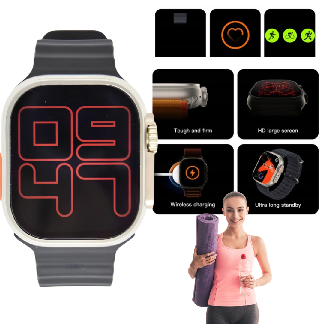 S9 Ultra Smart Watch Unisex Bluetooth – 49MM, SKU: 2130