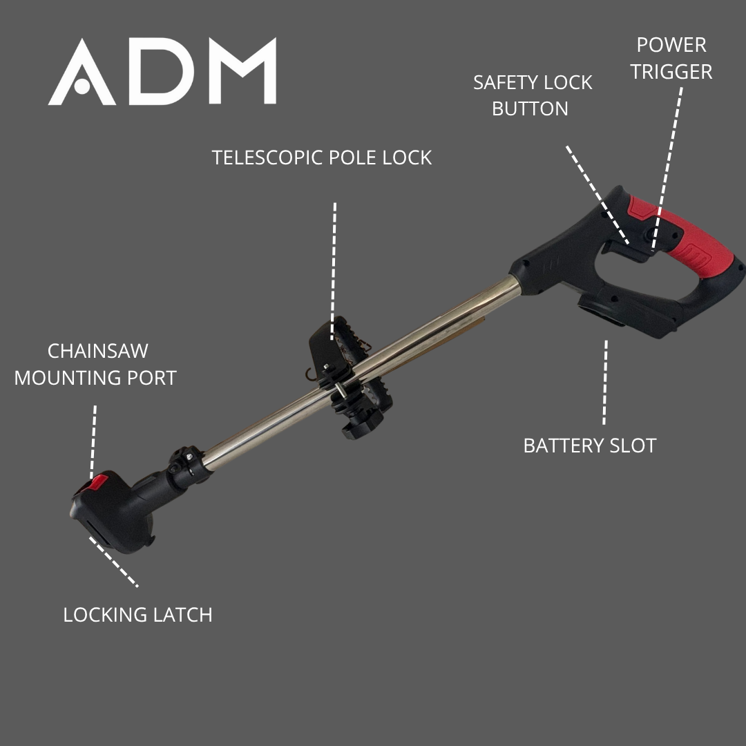 ADM Telescopic Extension Pole for Mini Chainsaw, SKU: 7014