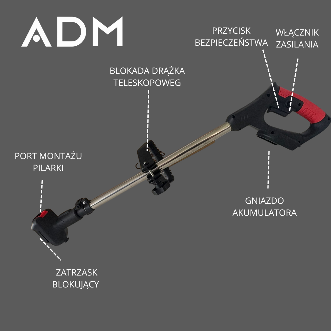 ADM Telescopic Extension Pole for Mini Chainsaw, SKU: 7014