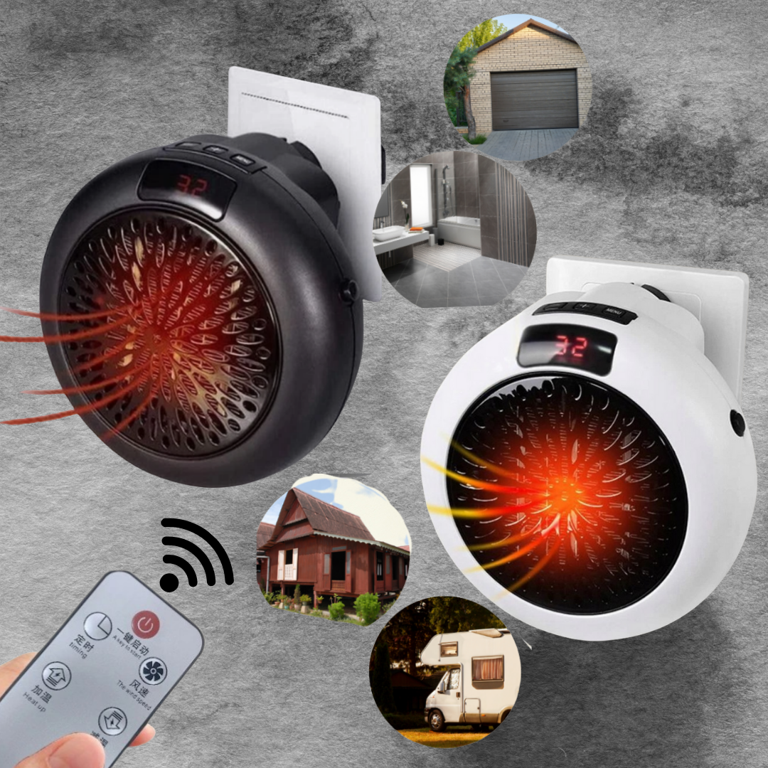 Portable Wall Mini Electric Heater 900W with Remote Control –Different colours , SKU: 137