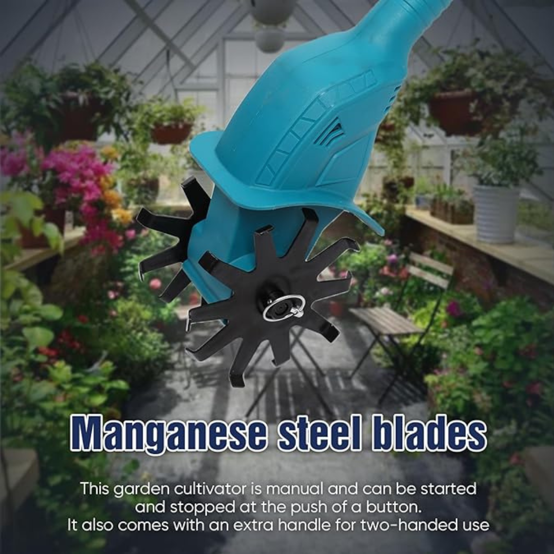 Foldable Cordless Garden Tiller 18,5V, SKU:7035