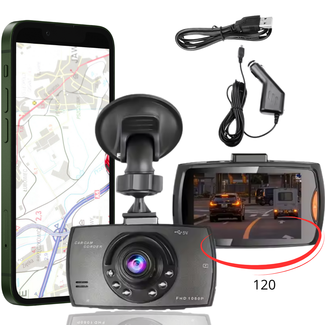 120° DRIVING RECORDER CAR CAMERA WITH IR FUNCTION FHD, SKU: 152