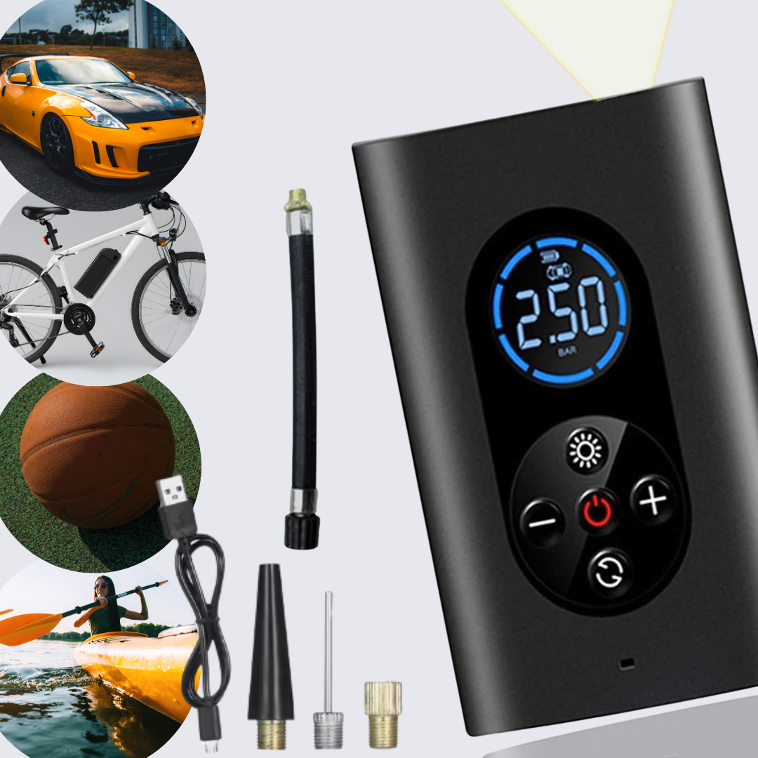 SMART WIRELESS AIR PUMP 150 PSI WITH LED LIGHT, SKU: 6094