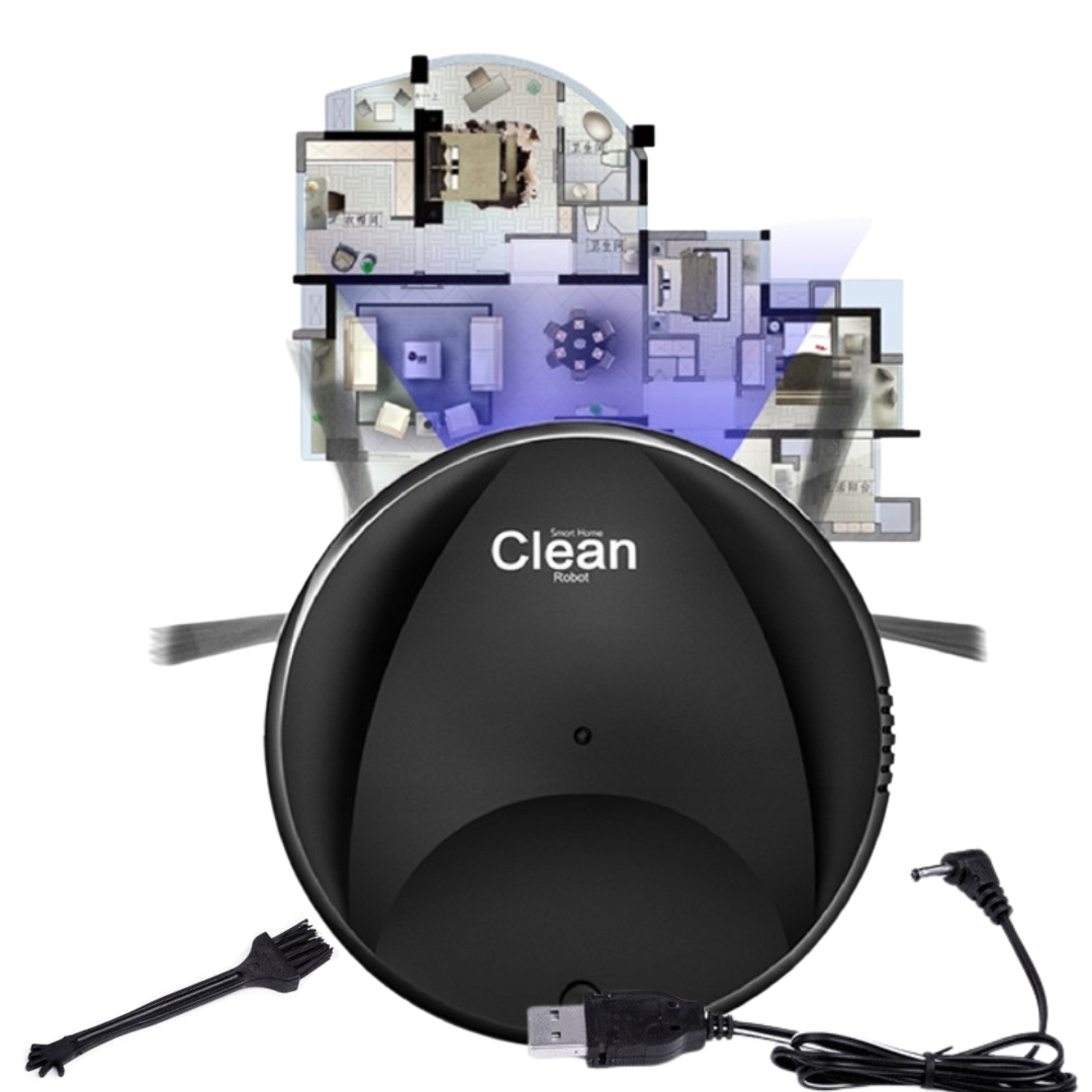 Compact Robot Vacuum Cleaner for Pet Hair & Dust, SKU:317