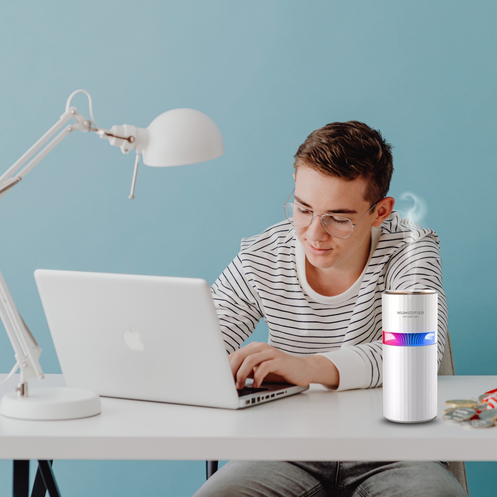 2-in-1 Desk Humidifier and Night Light, SKU: 277