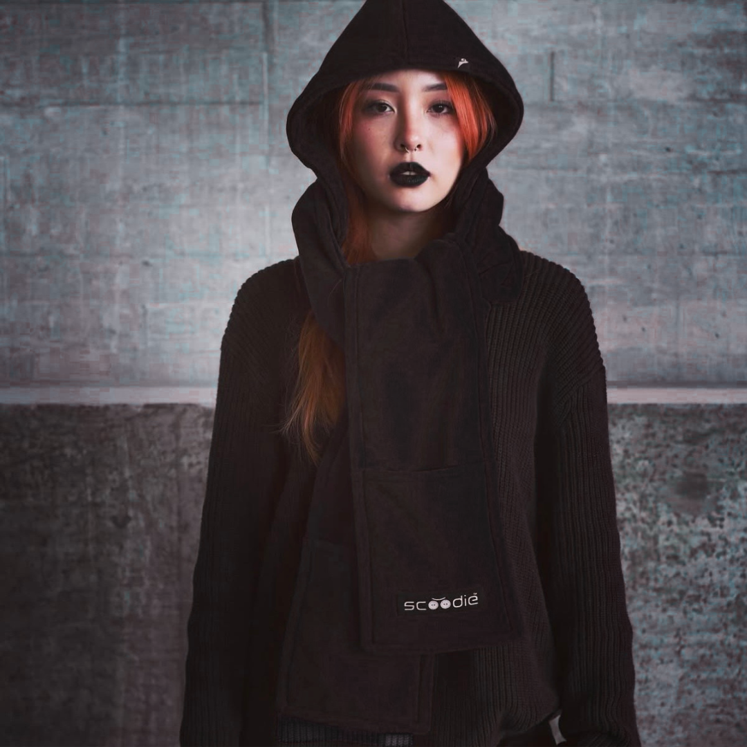 Scoodie Detachable Hooded Scarf, SKU:7028