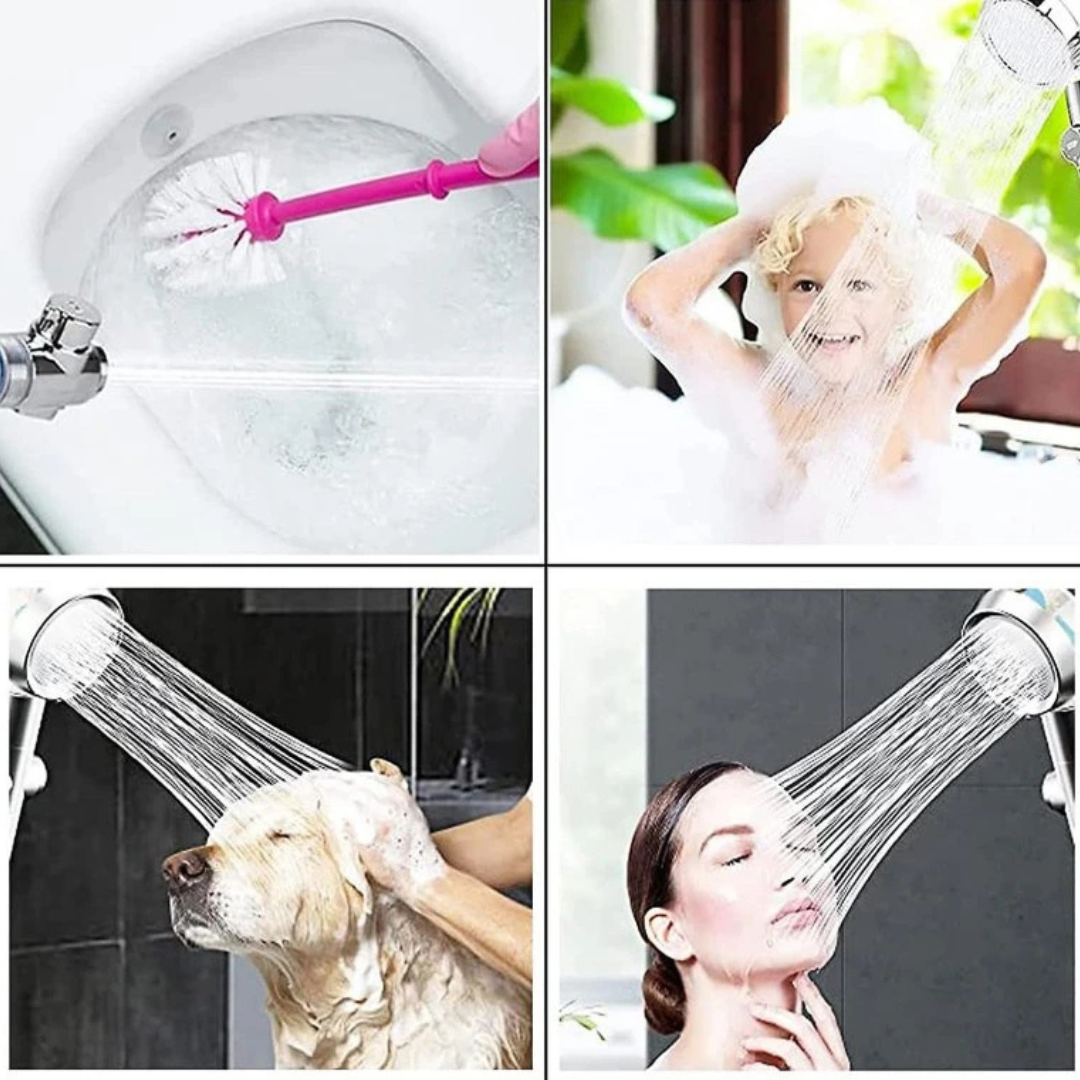 SHOWERHEAD WITH TURBINE AND FILTER, SKU: 287