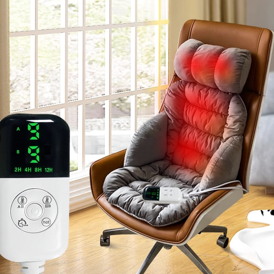 HEATED CHAIR CUSHION WITH INTELLIGENT TEMPERATURE CONTROL, SKU: 6002