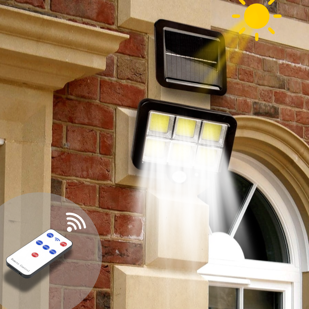 SOLAR LAMP CONTROLLED BY A REMOTE 120 LED SL-F120, SKU: 111