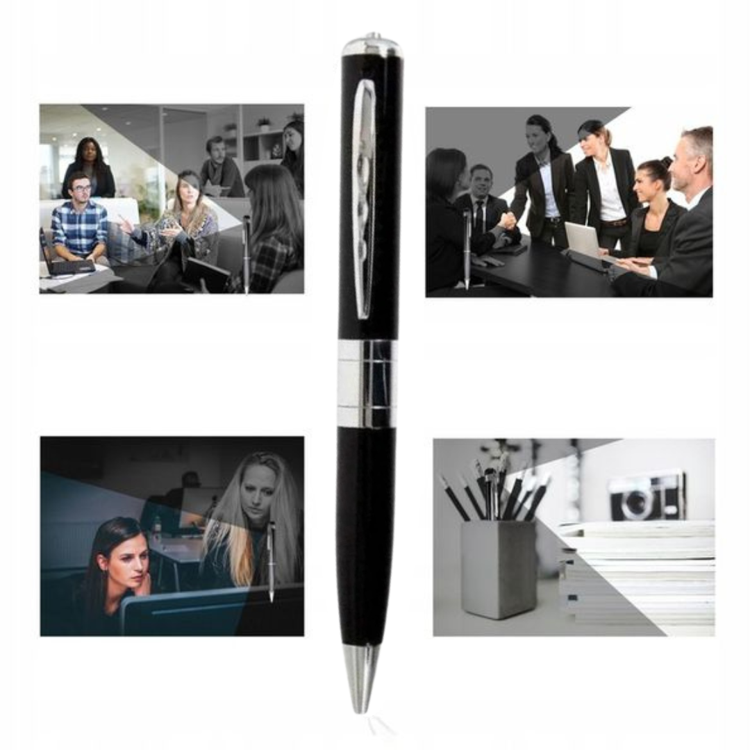 Spy pen with hidden mini camera + voice recorder,SKU:2042