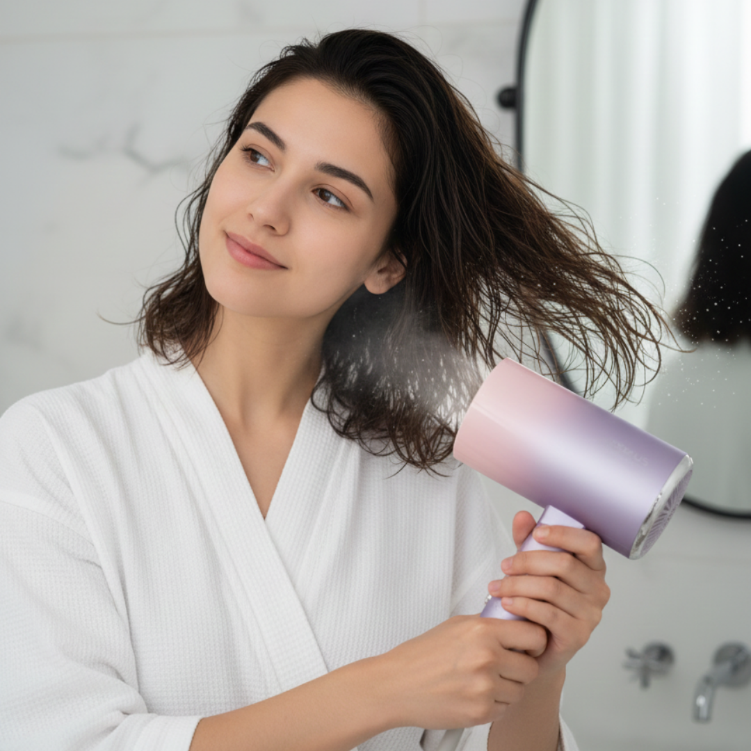 Compact Foldable Gradient Hair Dryer, SKU:7051