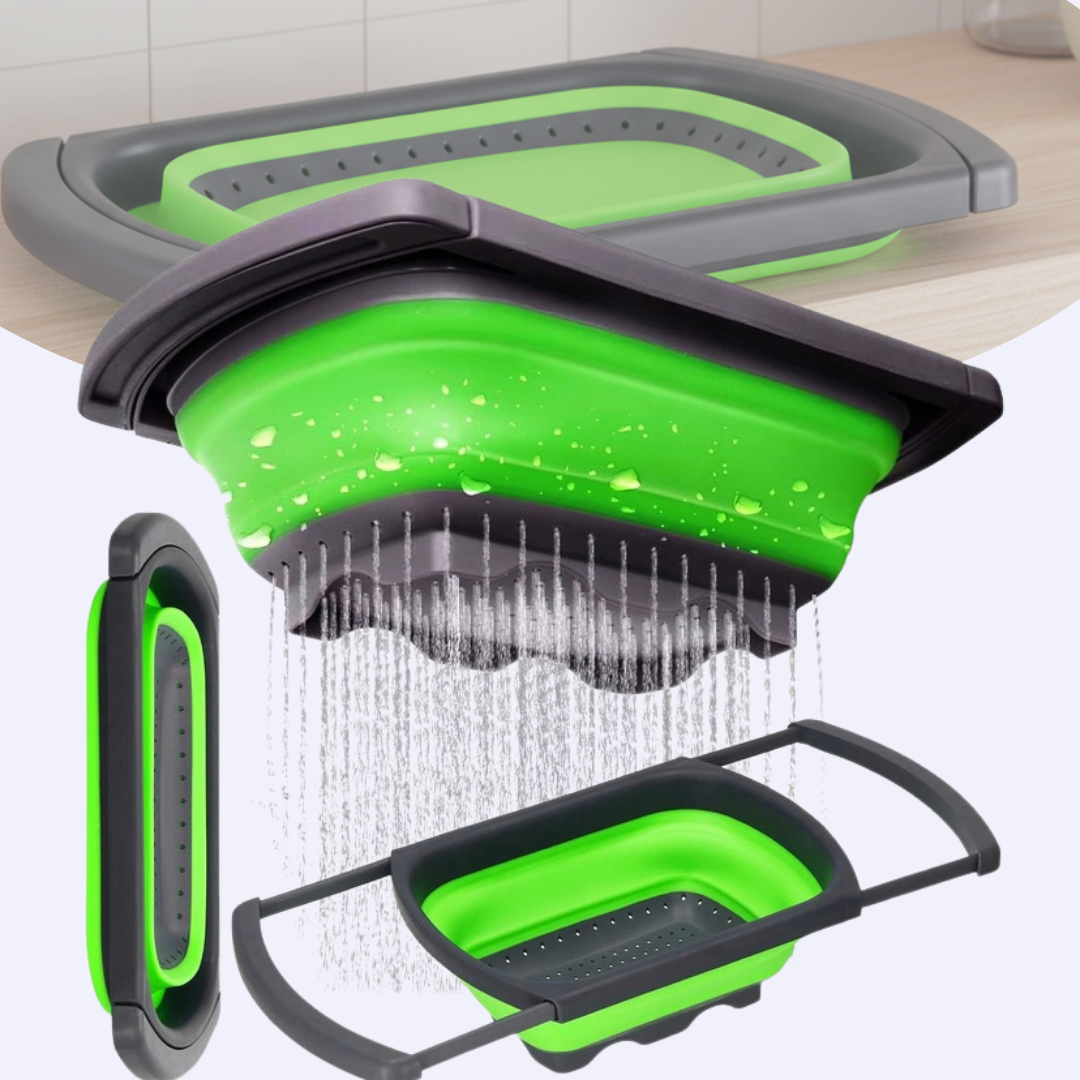 Fold & Drain Kitchen Basket – Adjustable Sink Strainer, SKU:480