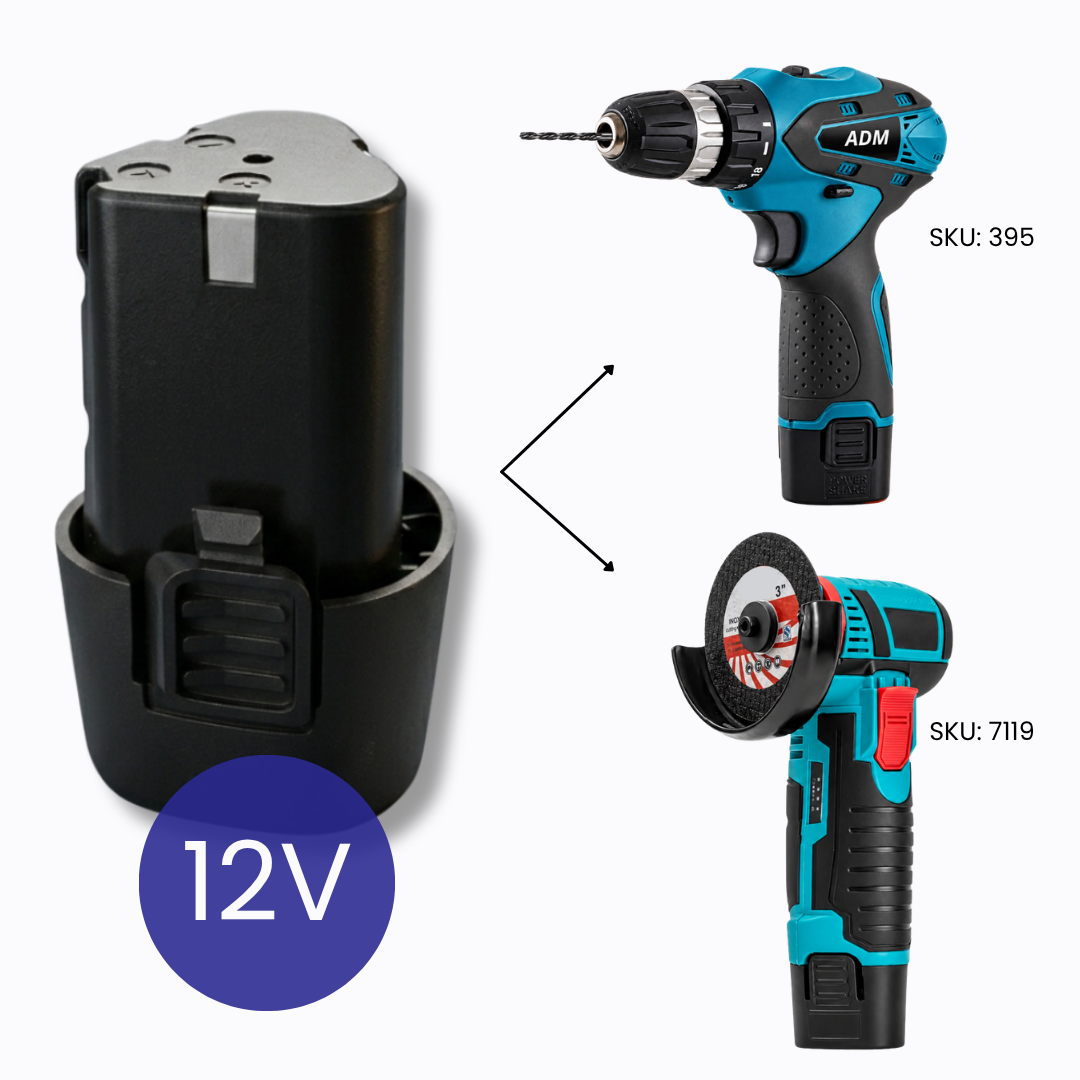 12V Battery For ADM Cordless Screwdriver, SKU: 2124
